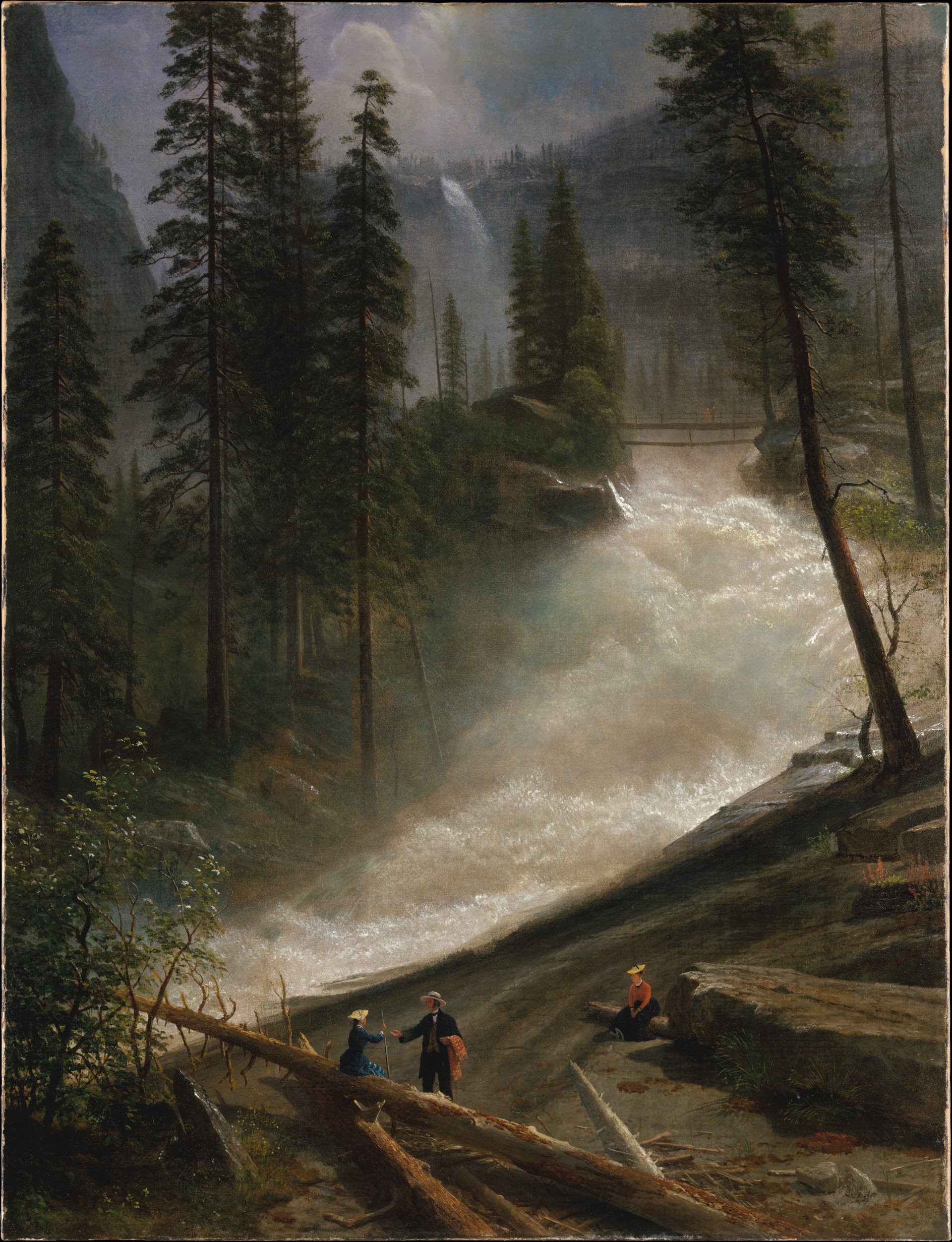 Nevada Şelalesi, Yosemite: kayalıklar arasında yükselen şelale.